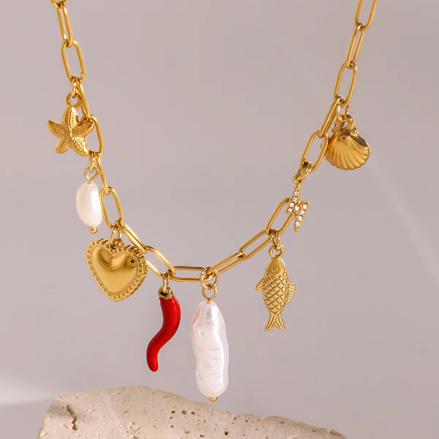Aurelia Amulet Chain