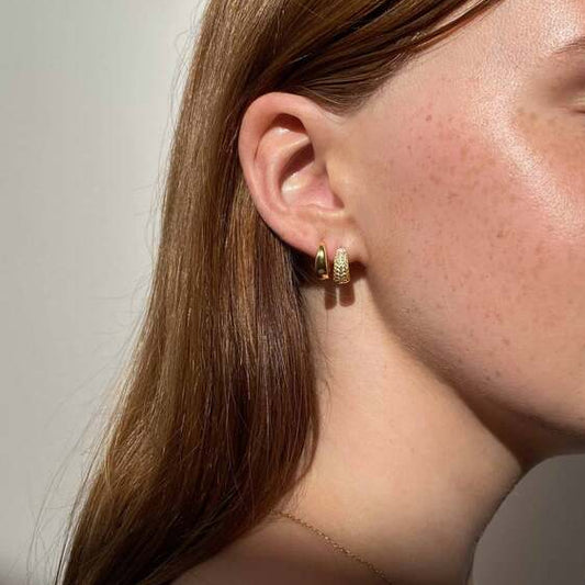 Golden Aura Mini Hoops