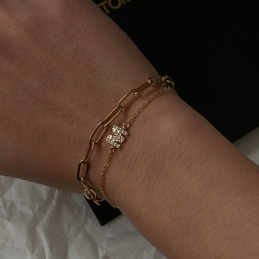 Aurelia Initial Bracelet